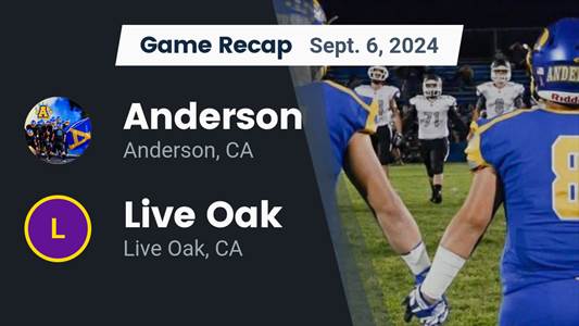 Football Game Recap: Anderson Takes a Loss