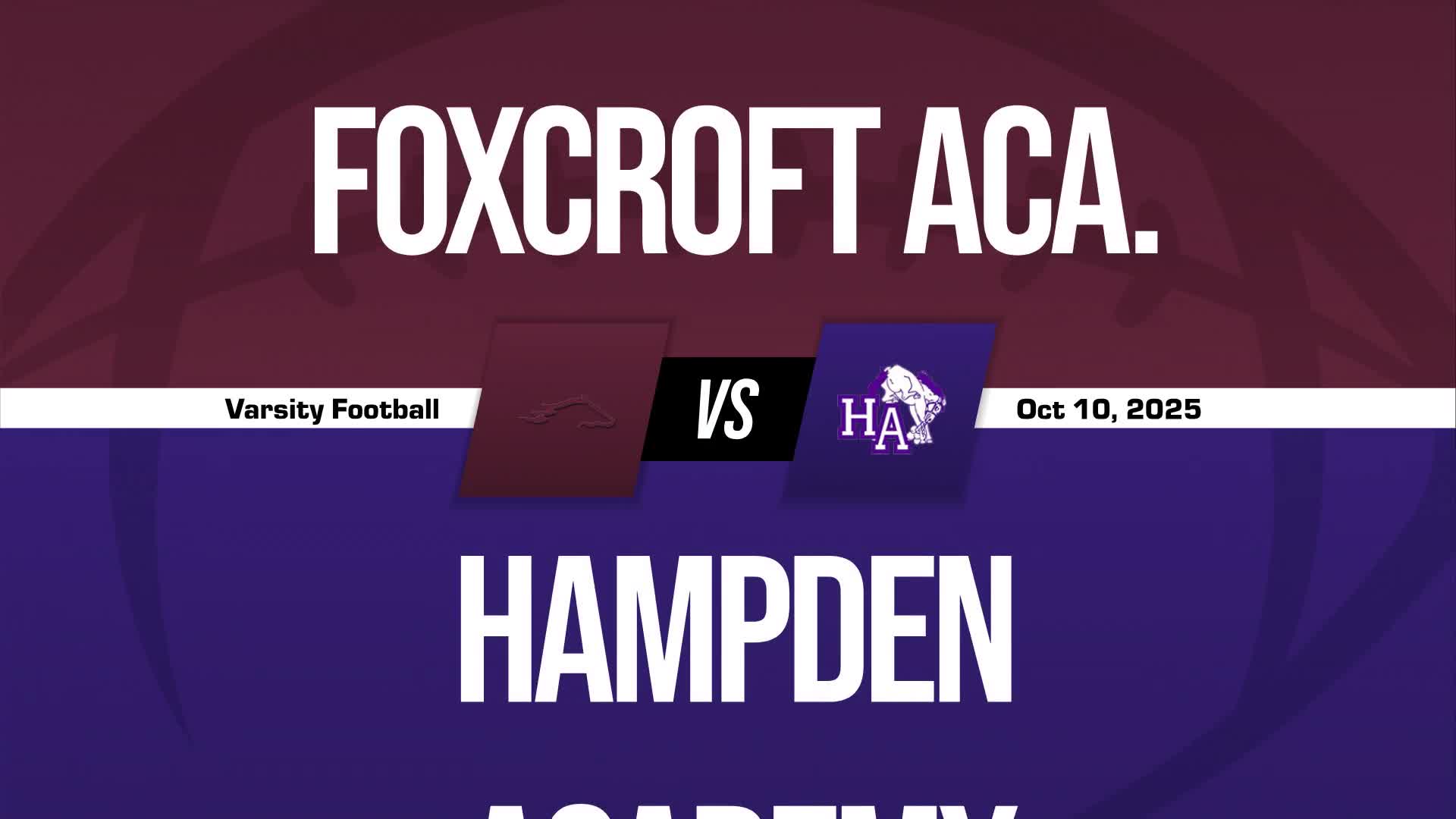 Football Game Preview: Foxcroft Academy Ponies vs. Leavitt Hornets