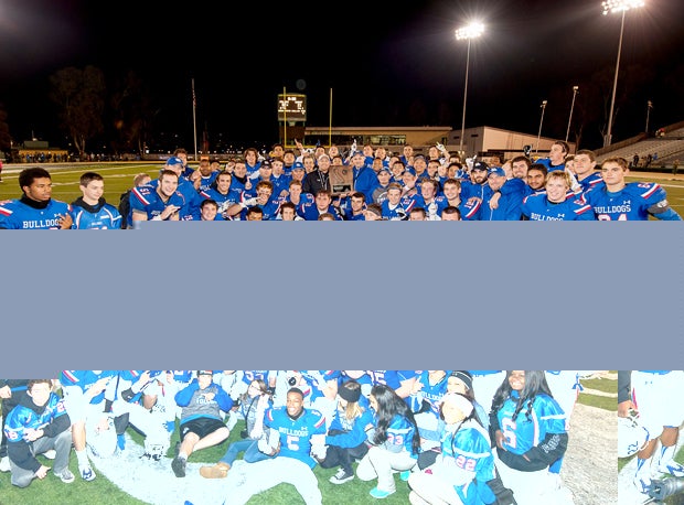 Folsom celebrates its regional title at Sacramento State University.