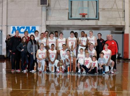 Mater Dei celebrates a tournament victory at the Orange Holiday Classic.