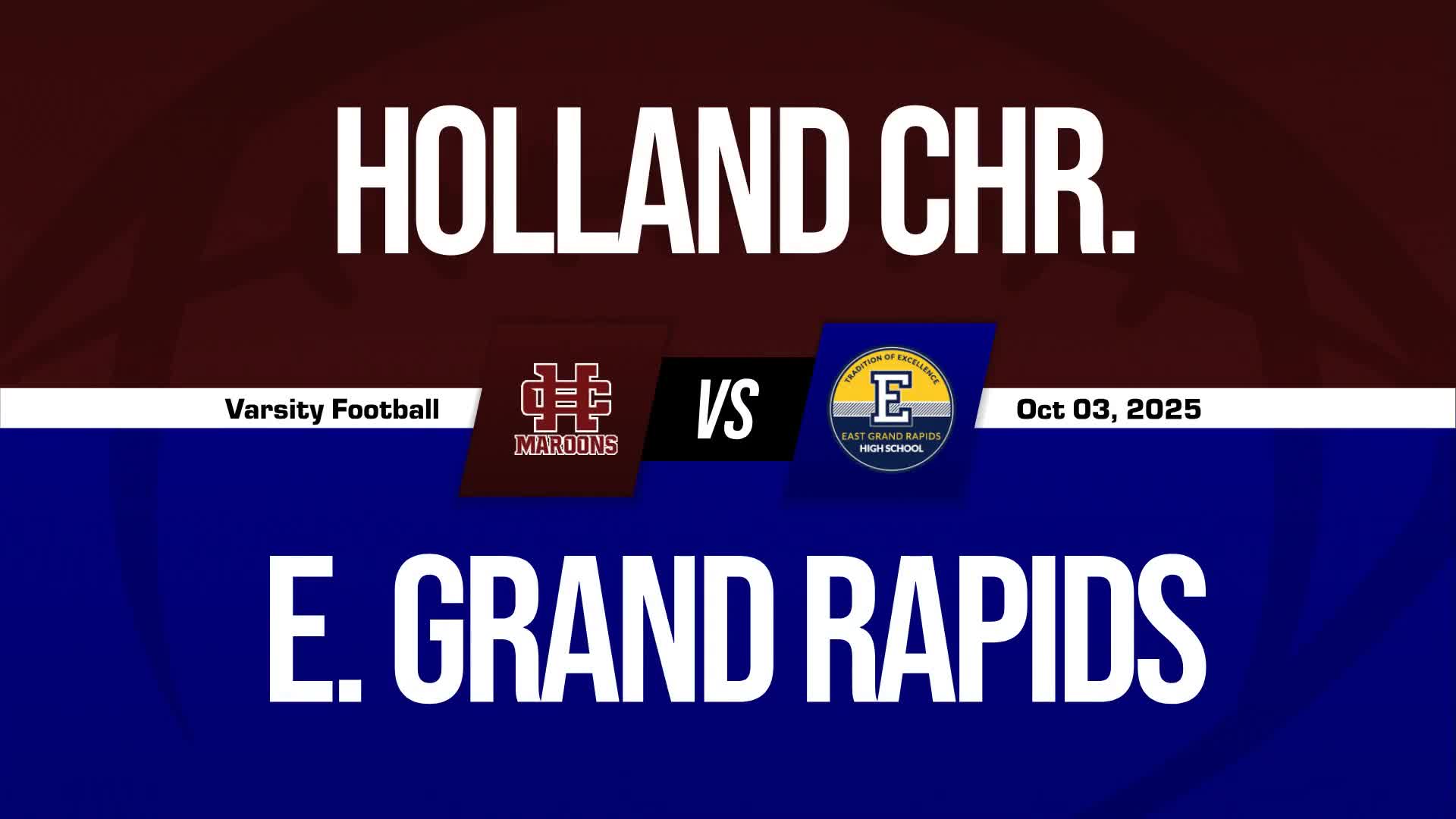 Football Game Preview: Holland Christian Maroons vs. Catholic Central Cougars + How To Watch