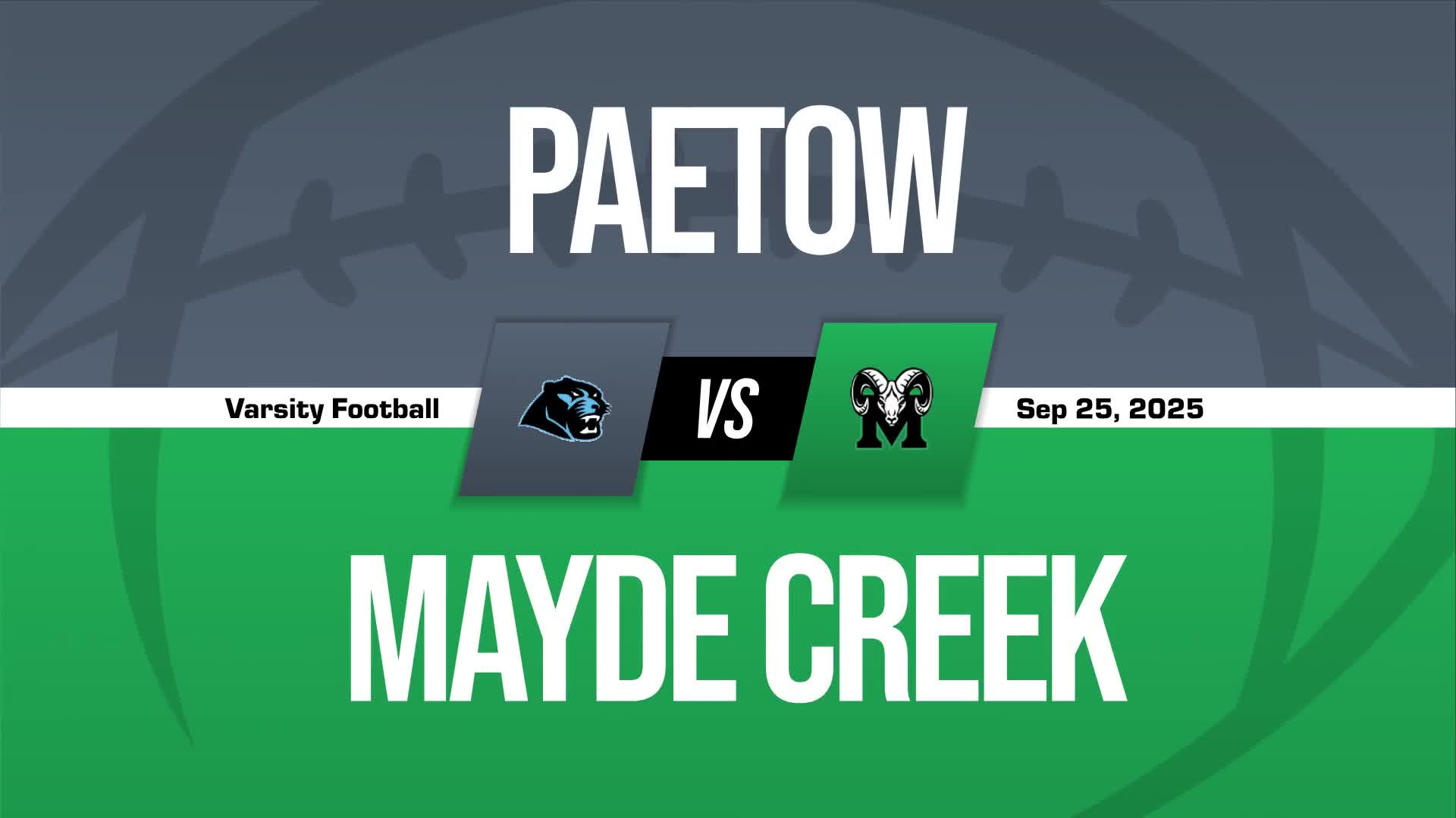 Football Game Preview: Mayde Creek Rams vs. Tompkins Falcons + How To Watch