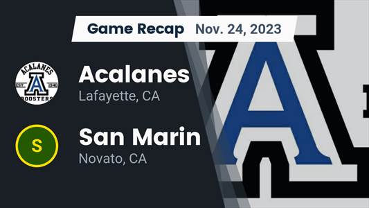 Acalanes wins going away against San Marin