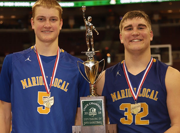 Marion Local became the fourth Ohio school in history to capture football and basketball titles in the same school year. 