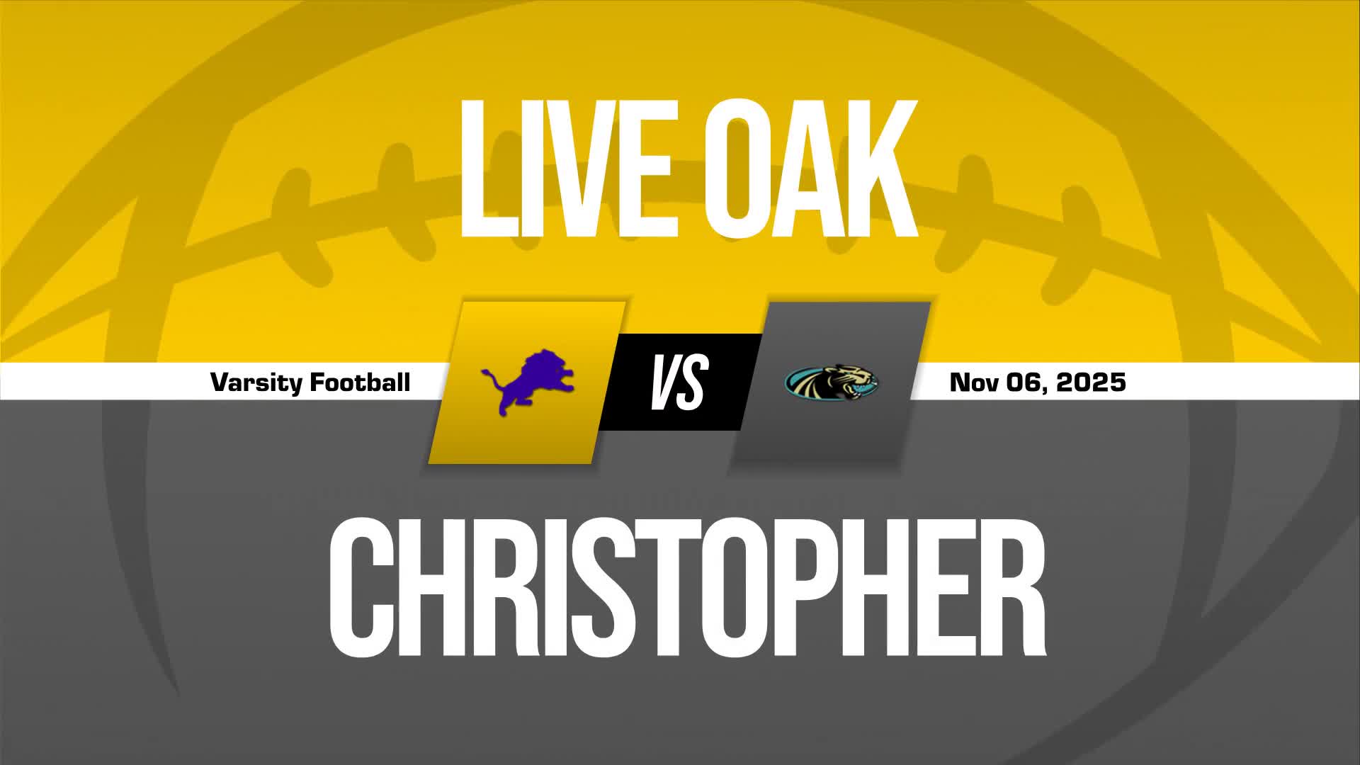 Football Game Preview: Christopher Cougars vs. Branham Bruins + How To Watch