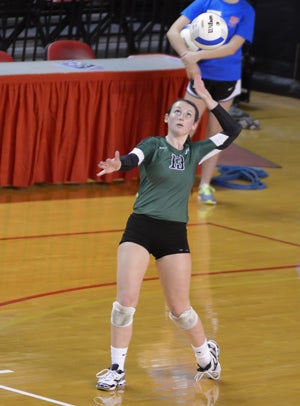 Cheyenne Wood helped Cardinal Gibbons win avolleyball title in North Carolina.