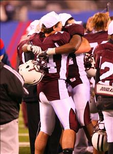 Don Bosco Prep celebrates another
section title.The Ironmen will be
tested by one of California's top
teams in 2011.