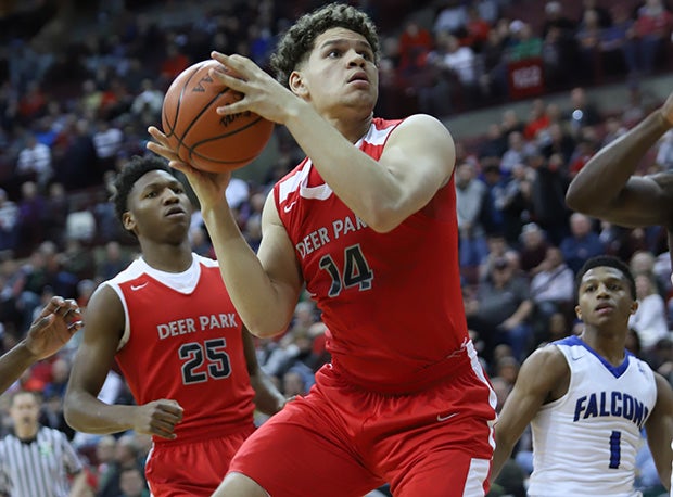 Deer Park remained unbeaten thanks in part to a double-double (10 points, 18 rebounds) from Joseph Hocker in a 66-48 D-III semifinal win over Lutheran East.