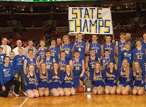 Marion Local captured the program's third state title and the MAC's 127th with a 52-51 2OT win in D-IV.