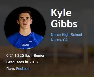 Kyle Gibbs of Norco commits to Navy