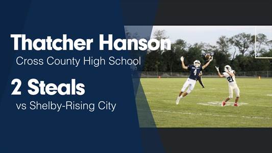 Thatcher Hanson Game Report: vs East Butler