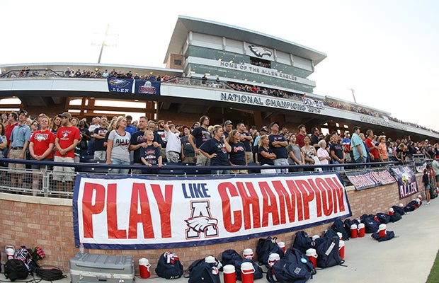 Allen fans enjoyed a home game, something they'll get a lot of this season.