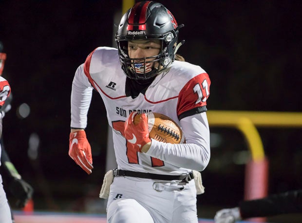 Sun Prairie's Cooper Nelson came into Friday's title game with 34 catches for 733 yards and five touchdowns.