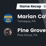 Football Game Recap: Marian Catholic vs. Pine Grove Cardinals