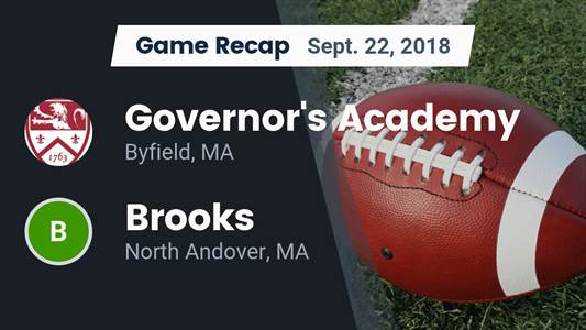 Football Game Recap: Brooks vs. Groton School