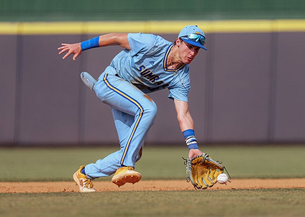 Drew Davis of Mississippi went 9-1 on the mound as a sophomore while batting over .400. He helped Sumrall win a state championship as a freshman. (PHOTO: Kendall Bowlin)