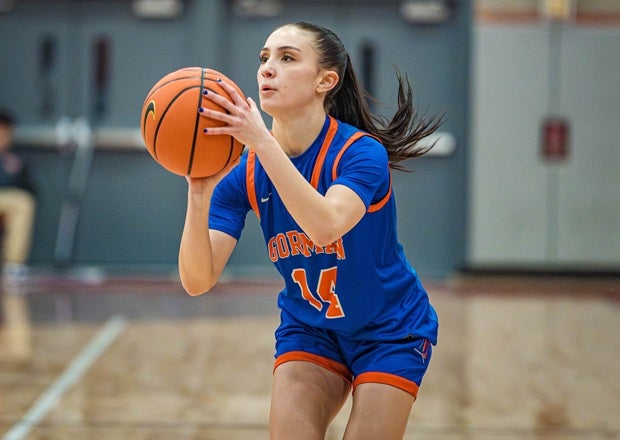 Bishop Gorman's Kenzie Holton looks for a shot Monday in a win over Mater Dei. The Gaels rose 12 spots in this week's MaxPreps Top 25. (PHOTO: Duy Pham)
