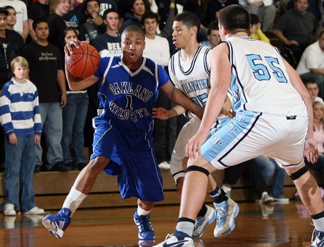 Damian Lillard as a senior at Oakland High in a 2008 playoff game at Bellarmine. The under-recruited Lillard eventually earned a scholarship to Weber State. On Wednesday, he was a unanimous NBA Rookie of the Year selection.