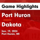 Basketball Game Recap: Port Huron Red Hawks vs. Dakota Cougars