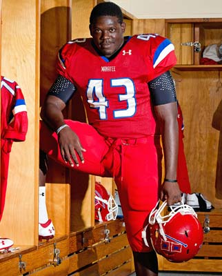 Don't let Marquis Dawsey's jersey number fool you. He'sa defensive line standout.