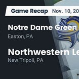 Football Game Preview: Notre Dame-Green Pond Crusaders vs. Wilson Area Warriors
