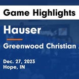 Hauser has no trouble against Greenwood Christian Academy