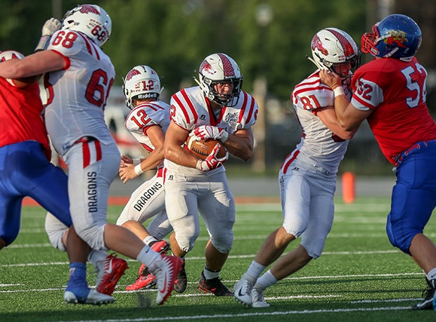 New Palestine (Ind.) senior Charlie Spegal needs 12 yards to become Indiana's all-time leading rusher. He currently sits at 8,098 career yards. Sammys Mireles (Elwood HS) set the current record (8,110 yards) in 2013. New Palestine hosts Yorktown (Ind.) on Friday at 7:30 p.m.