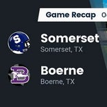 Boerne beats Somerset for their eighth straight win