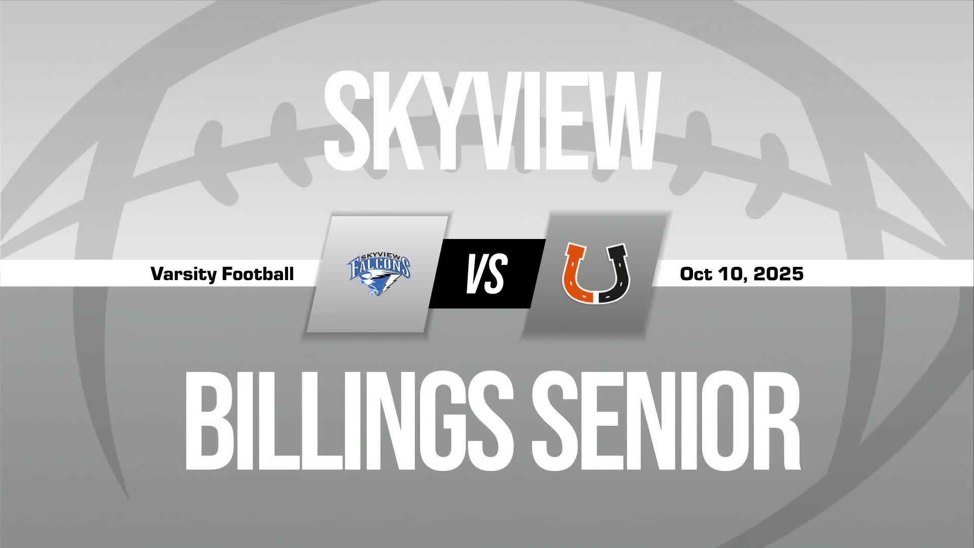 Football Game Preview: Billings Senior Broncs vs. Great Falls Bison + How To Watch