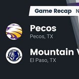 Football Game Recap: Pecos Eagles vs. Mountain View Lobos