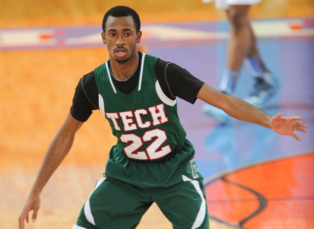 Jeremie Tyler scored 23 points in the first game of Arsenal Tech's Saturday state playoff doubleheader.