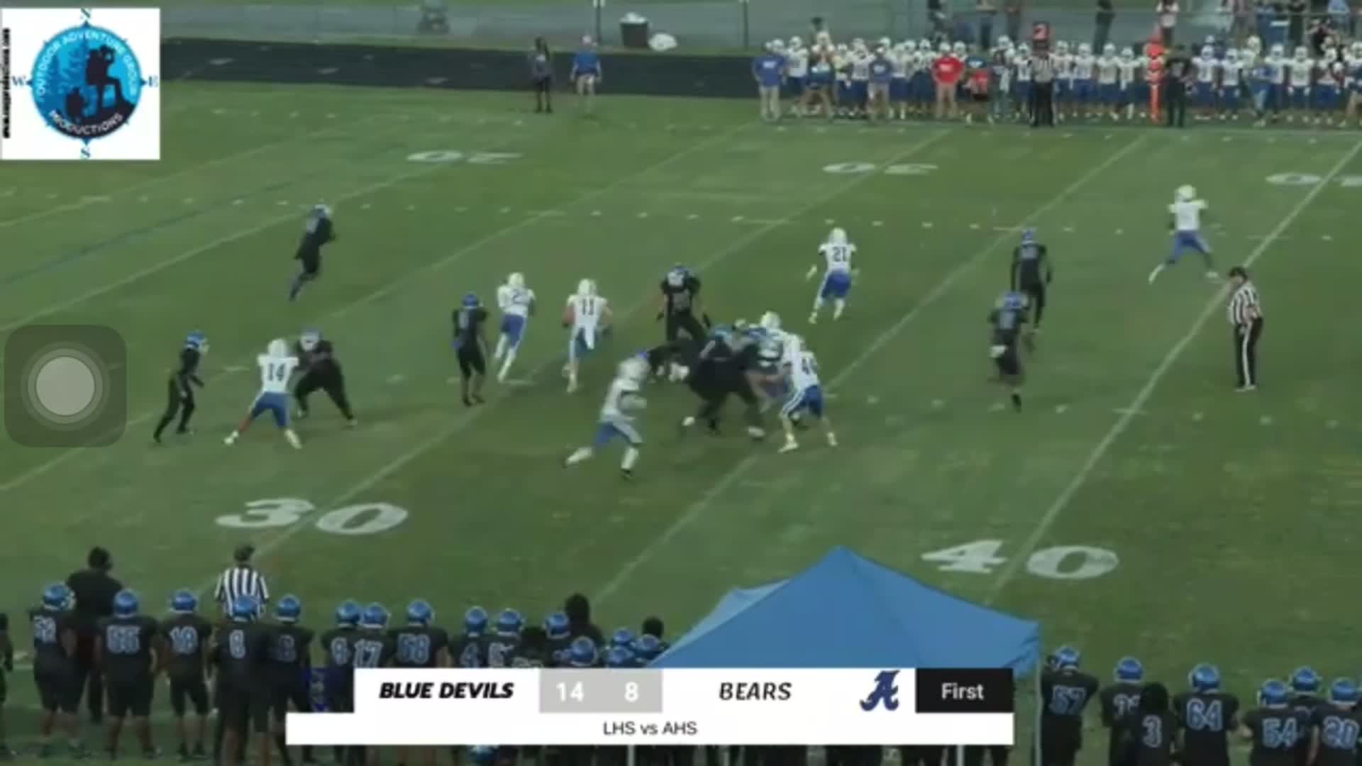 Andre Adams Game Report: vs Overton