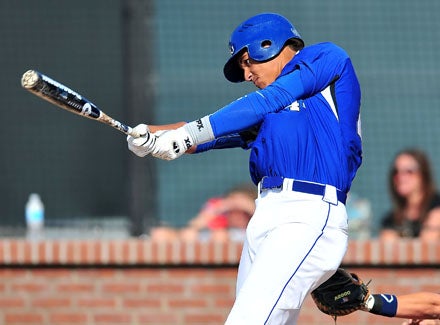 Manny Ramirez, son of Major League 12-time All-Star by the same name, rarely gets cheated at the plate.
