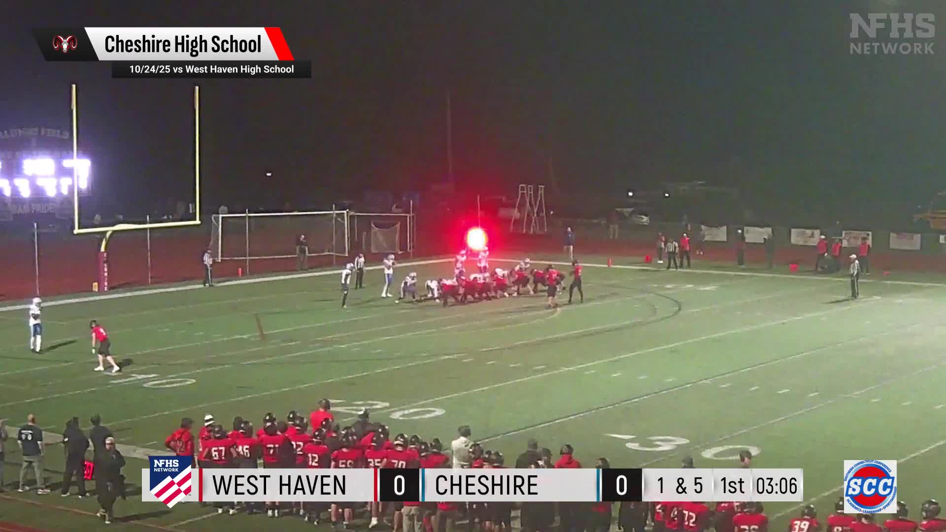 Football Recap: Cheshire Skates Past Hillhouse with Ease
