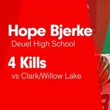 Hope Bjerke Game Report: vs Milbank