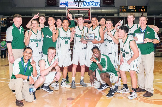 Palo Alto team photo after winning the Central Coast Section Division 1 title on March 4.