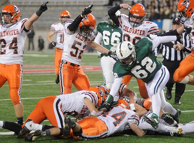 Coldwater saw its streak of 24 straight playoff wins and four straight state titles snapped. 