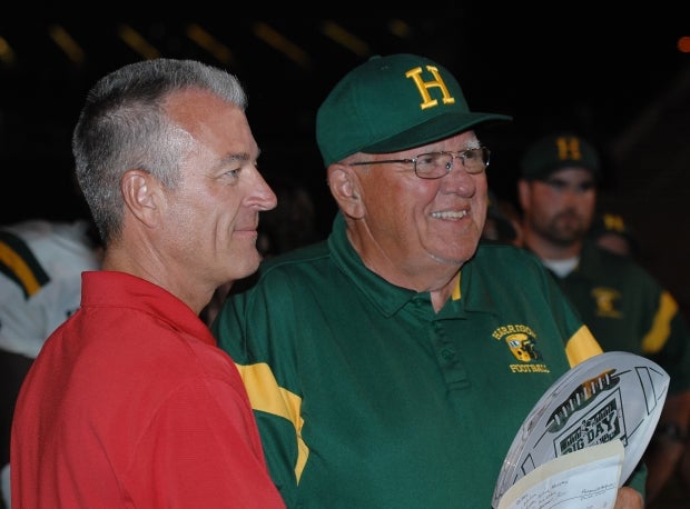 John Herrington, shown here during an August 2011 contest, is Michigan's new all-time coaching wins leader.