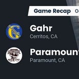 Gahr beats Paramount for their third straight win