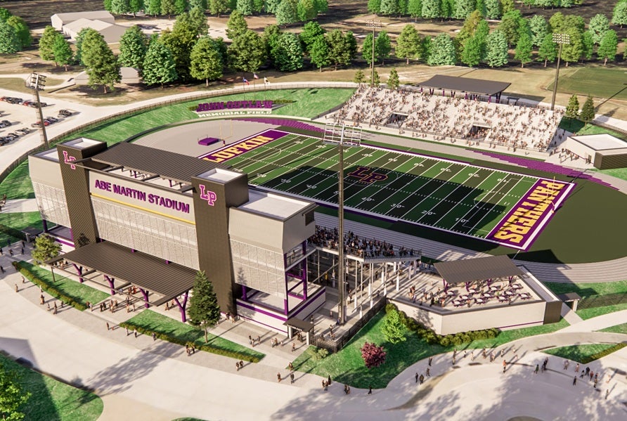 Voters in May will decide on a $42 million bond that would replace Abe Martin Stadium with a state-of-the-art facility. (Courtesy of Lufkin ISD)
