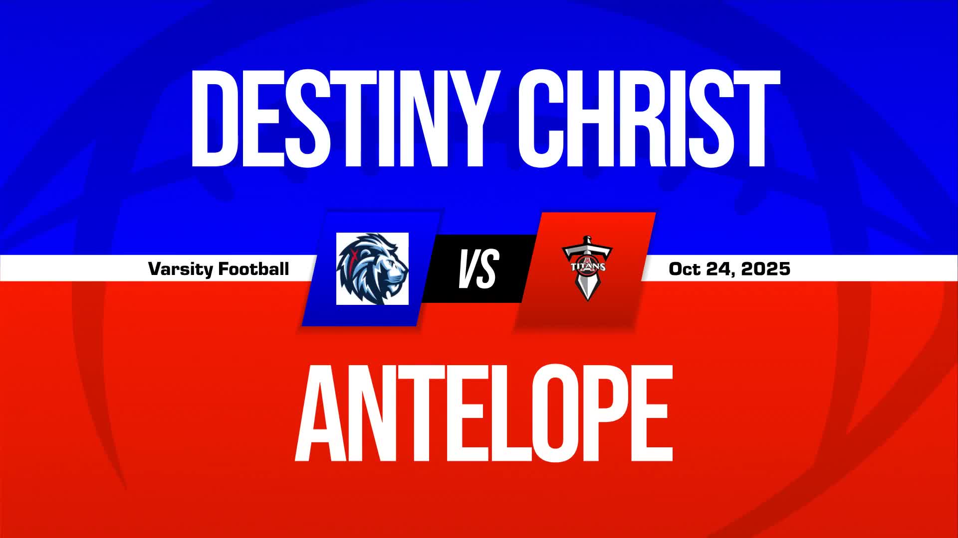 Football Game Preview: Destiny Christian Academy Lions vs. Woodcreek Timberwolves + How To Watch