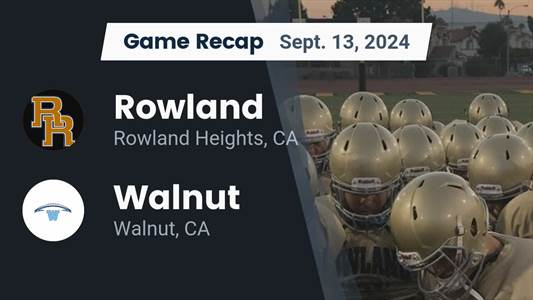 Football Recap: Walnut Takes a Loss