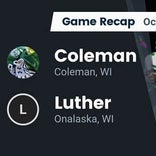 Football Game Recap: Luther Knights vs. Coleman Cougars