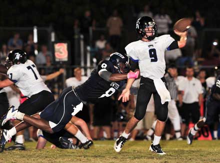 Dwyer High defender Curt Maggitt.