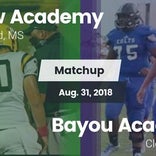 Football Game Recap: Bayou Academy vs. Pillow Academy