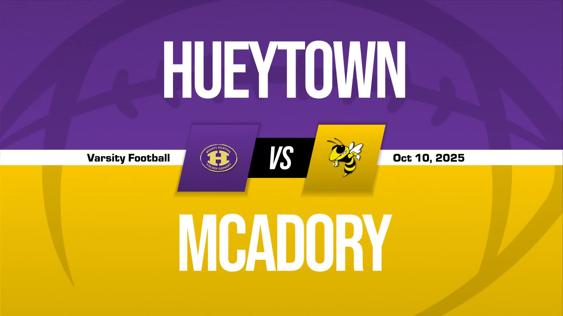 Football Game Preview: Hueytown Golden Gophers vs. Pinson Valley Indians + How To Watch