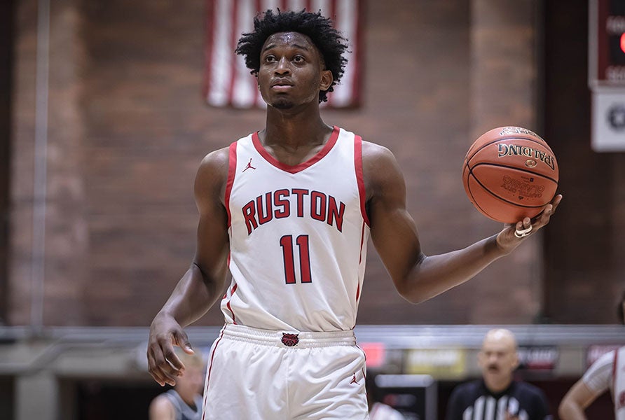 Two-sport star Ahmad Hudson led Ruston to state championship games in basketball and football this year. (PHOTO: Jay Johnson)