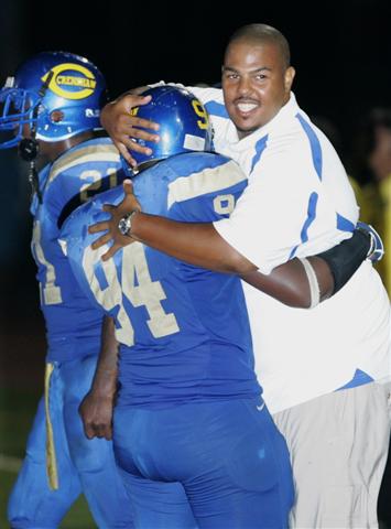 Crenshaw celebrates a huge victory over Lakewood.
