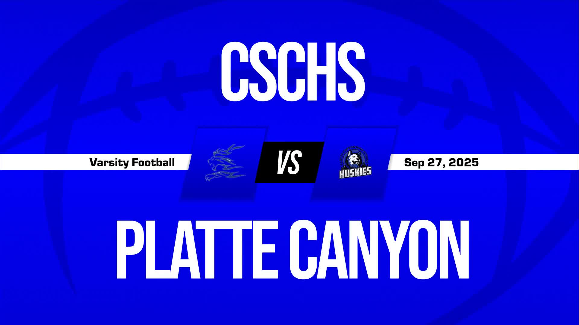 Football Game Preview: Platte Canyon Huskies vs. Denver Christia