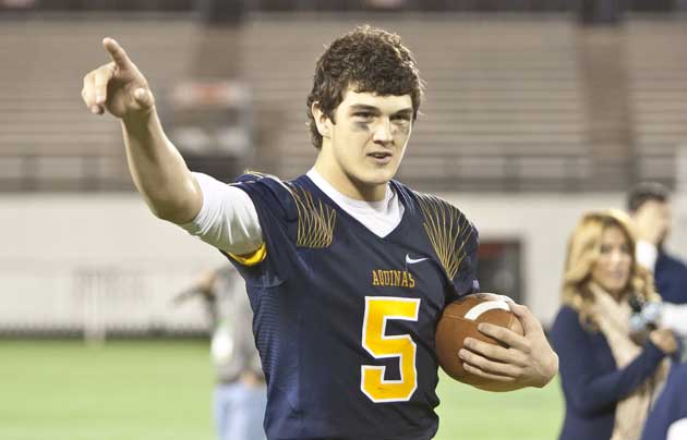 John O'Korn came up big down the stretch for St. Thomas Aquinas.